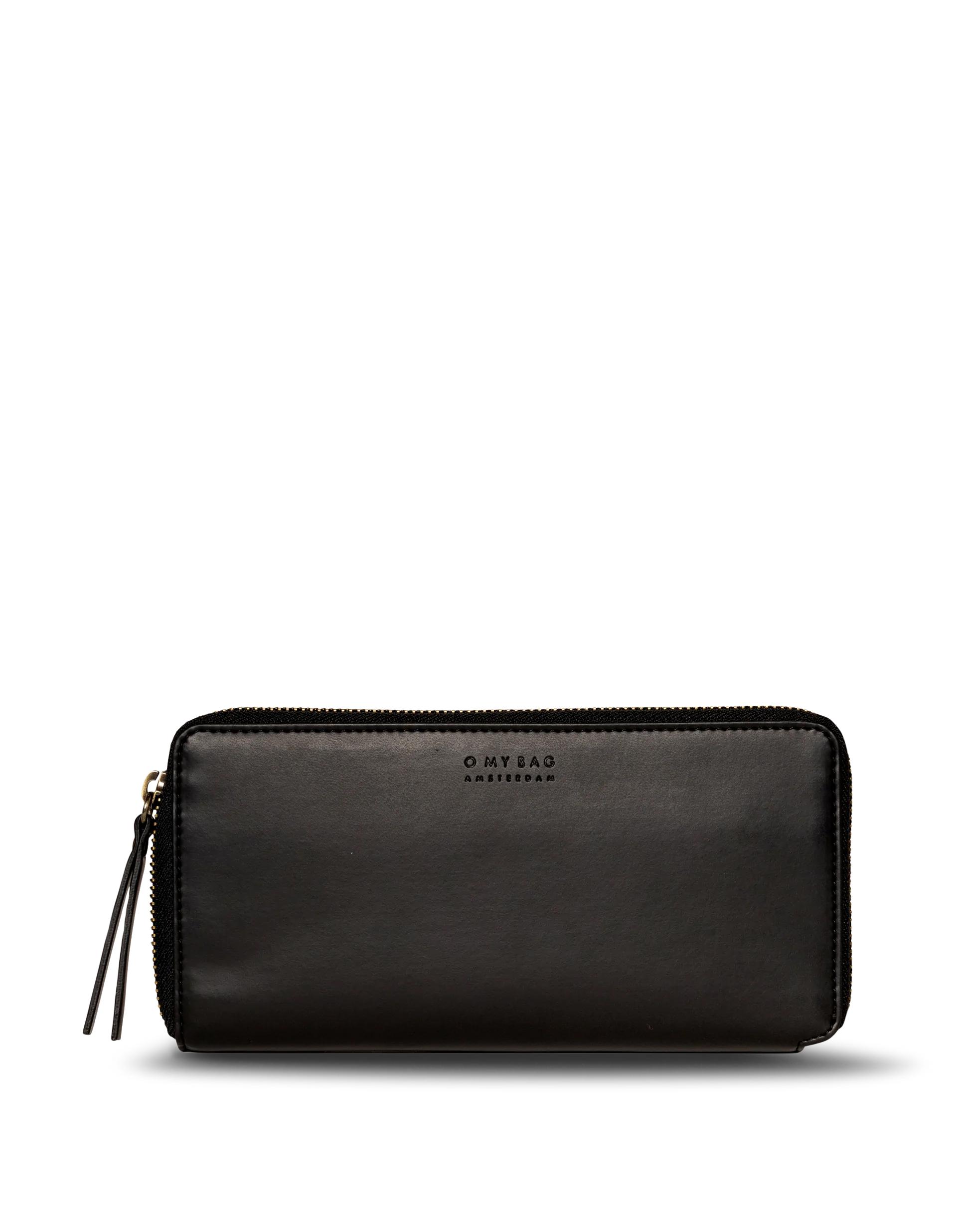 O My Bag Sonny Wallet Black Apfel Leder Portemonnaie unisex